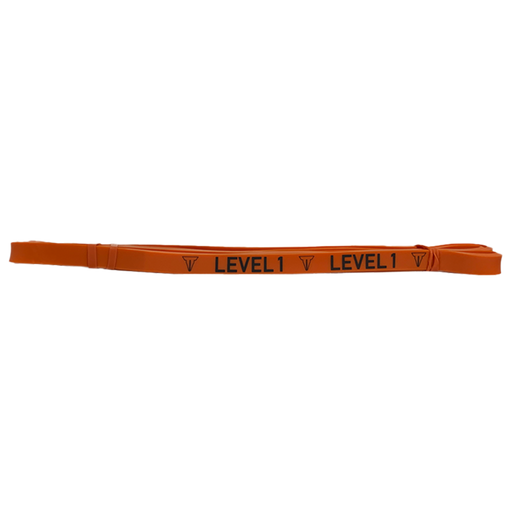 Dynamic Resistance Band Level 1, Orange exercise loop band.