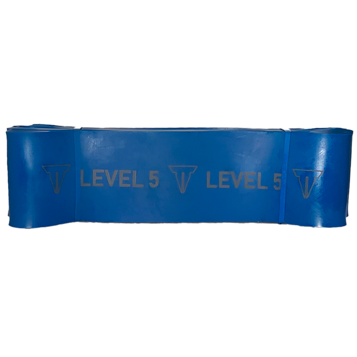 Dynamic Resistance Band Level 5, Blue exercise loop band.