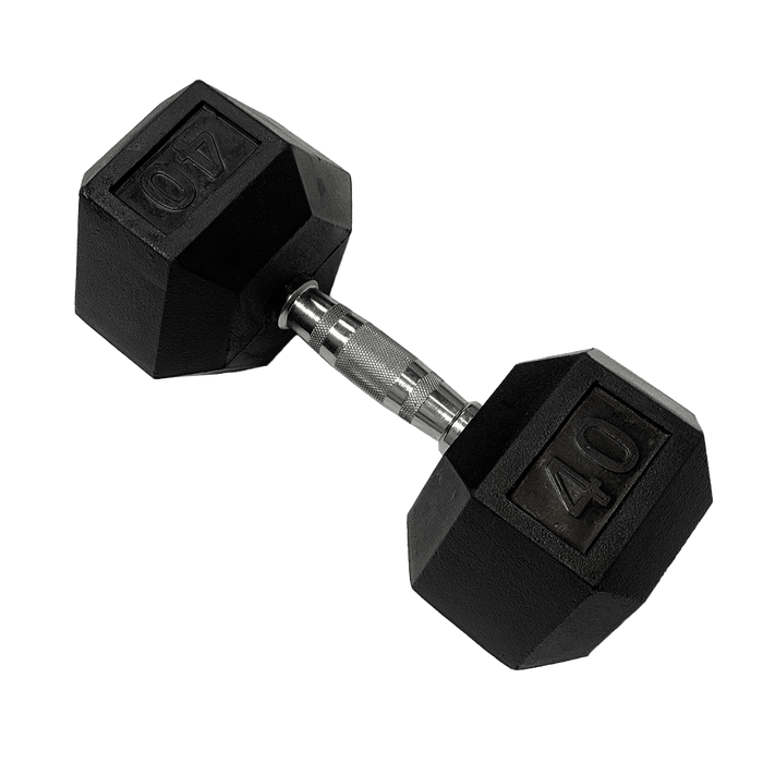 Black HIIT Hex Dumbbell | 40 lb 