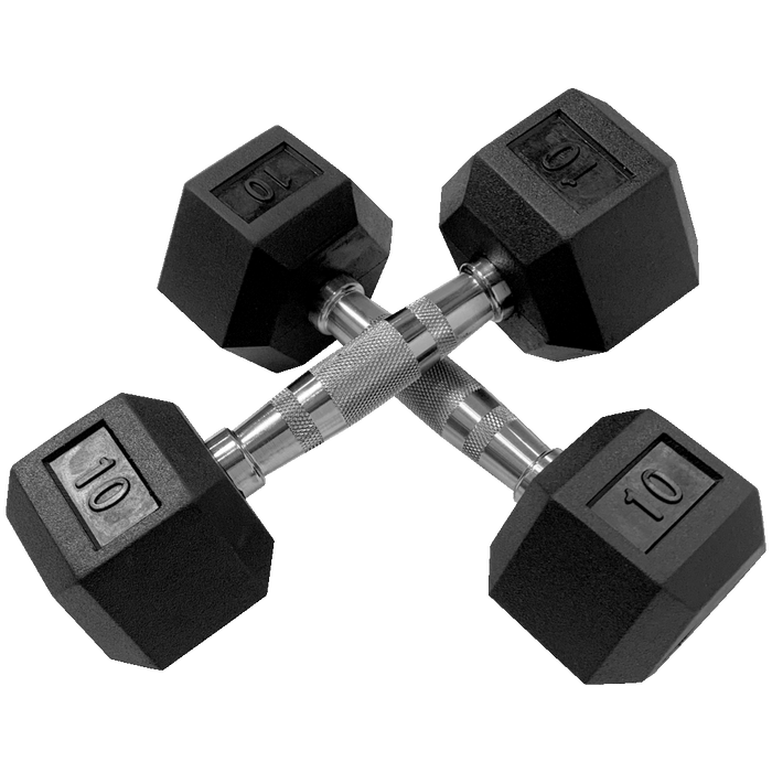 Black HIIT Hex Dumbbell | 10 lb